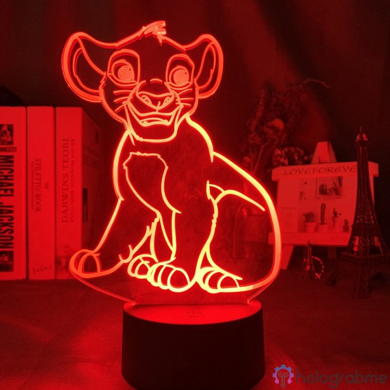 Lampe 3D Simba le Roi Lion 1