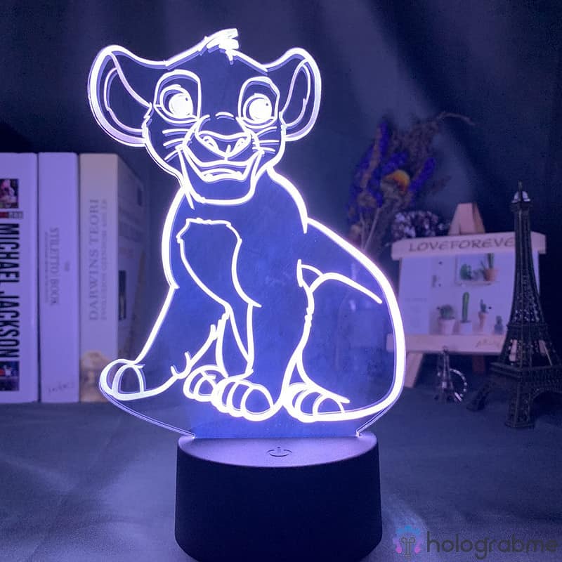 Lampe 3D Simba le Roi Lion 3