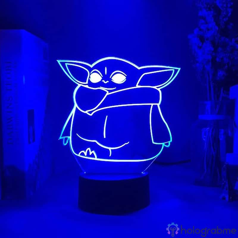 Lampe 3D The Mandalorian Yoda 1
