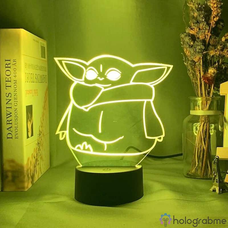 Lampe 3D The Mandalorian Yoda 5