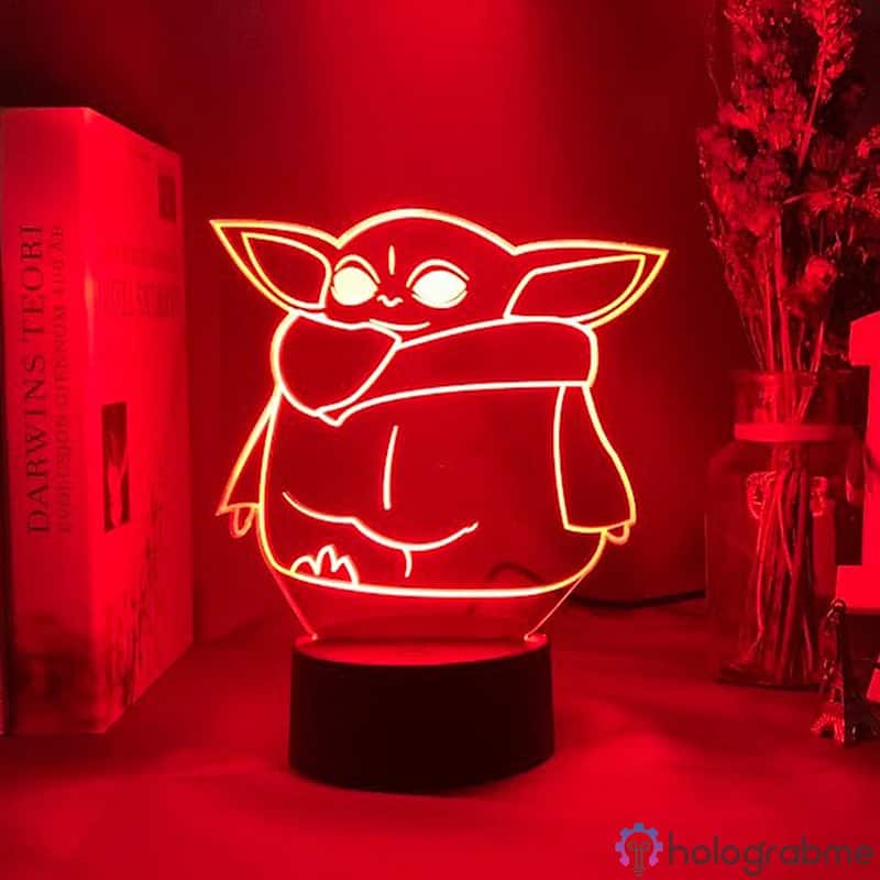 Lampe 3D The Mandalorian Yoda 7