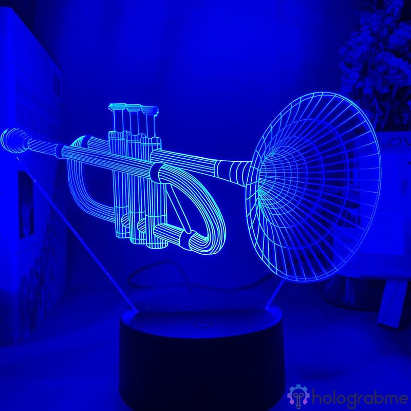 Lampe 3D Trompette 3