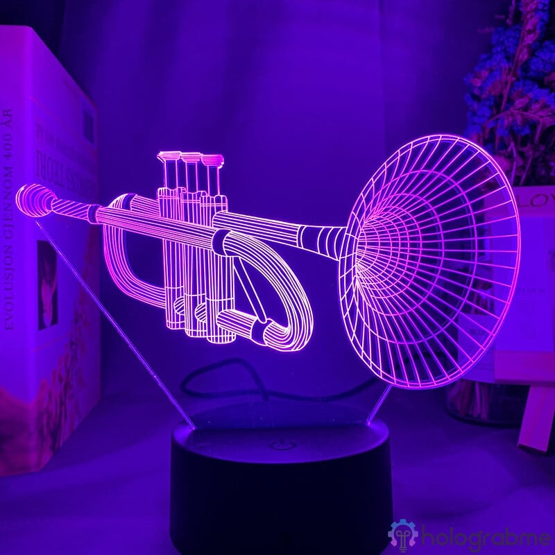 Lampe 3D Trompette 7