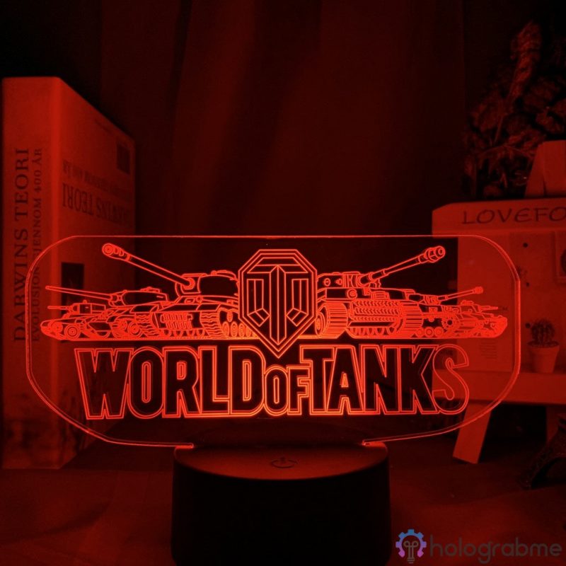 Lampe 3D World of Tanks Logo 2