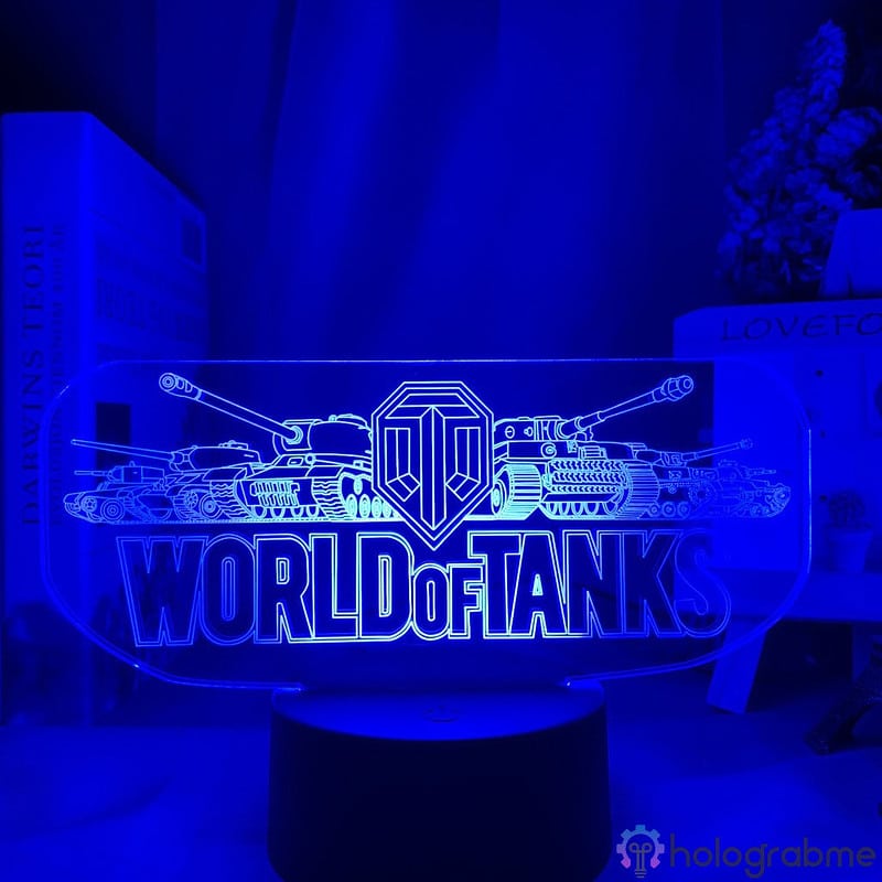 Lampe 3D World of Tanks Logo 3