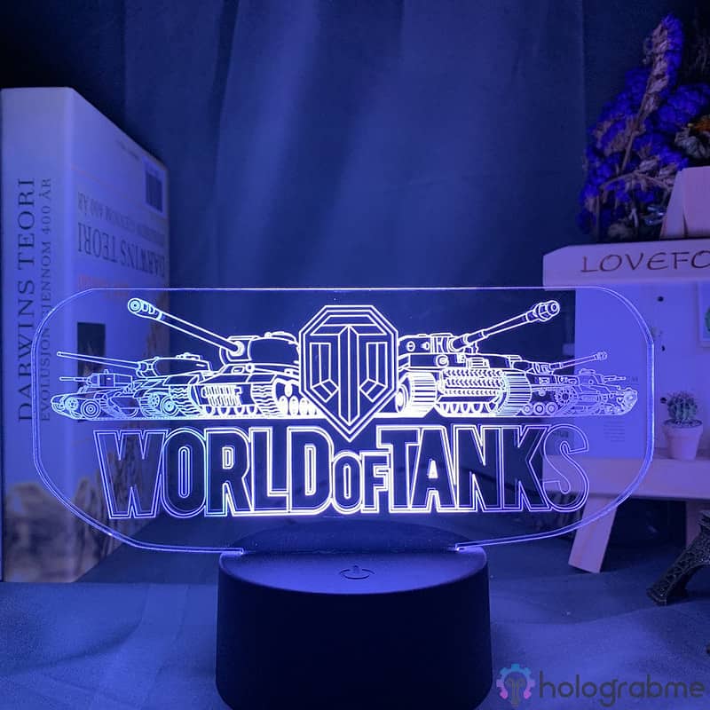 Lampe 3D World of Tanks Logo 4