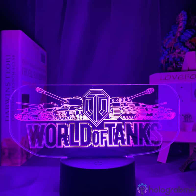 Lampe 3D World of Tanks Logo 7